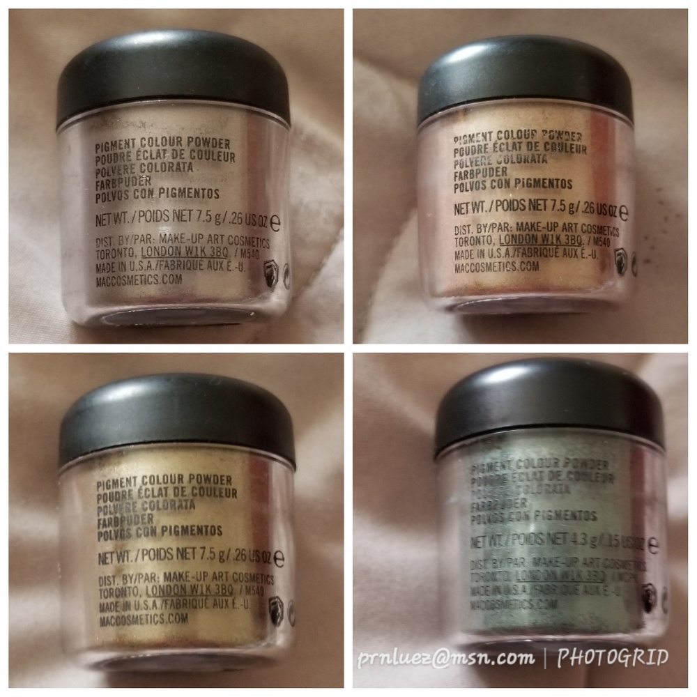 MAC Pigment Colour Powder/Lot of 4 - Picture 4 of 4